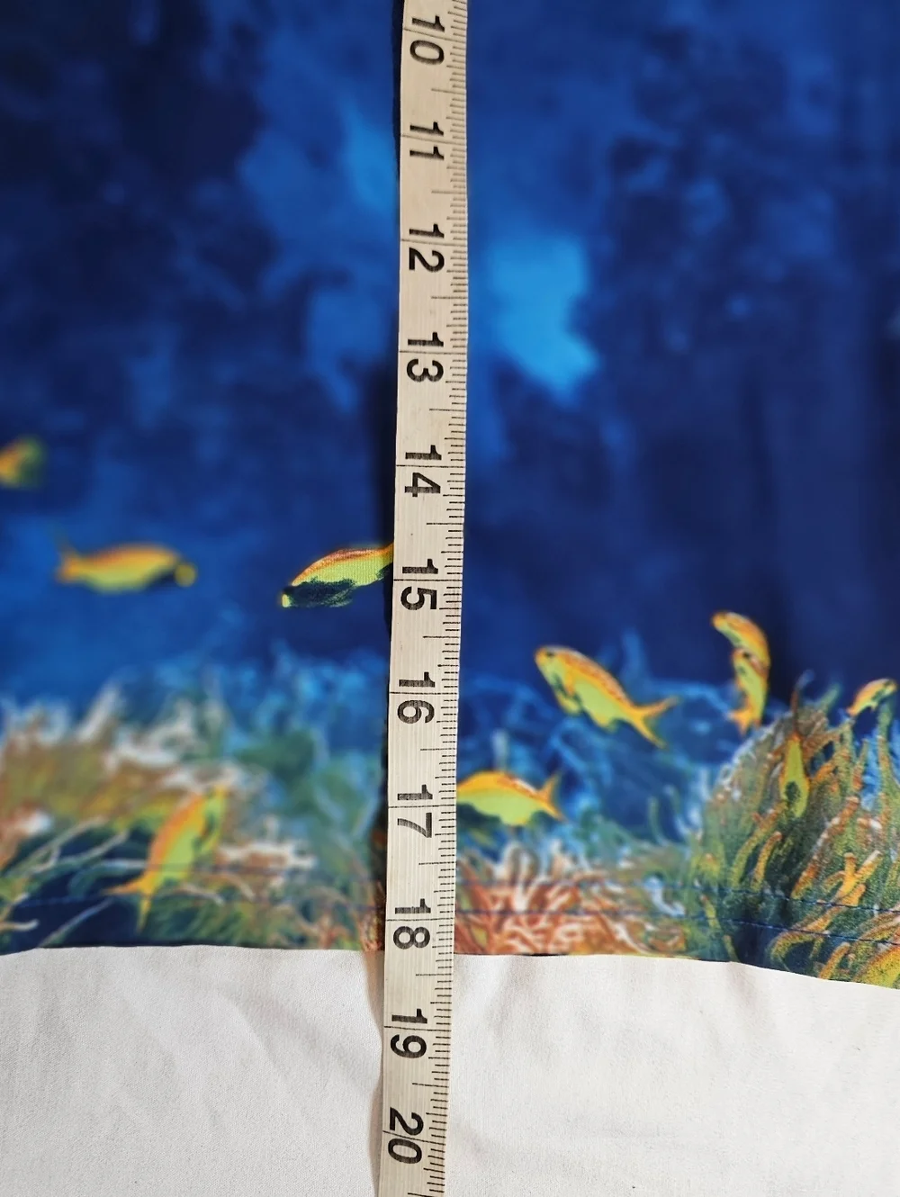 Wonder Nation Boys Shark Ocean Scene Drawstring Waist Swim Trunks Size XL 14/16